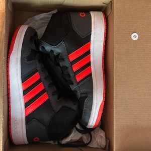 Adidas hoop 2.0 k size us 2 kids worn once too small for my son make an offer .